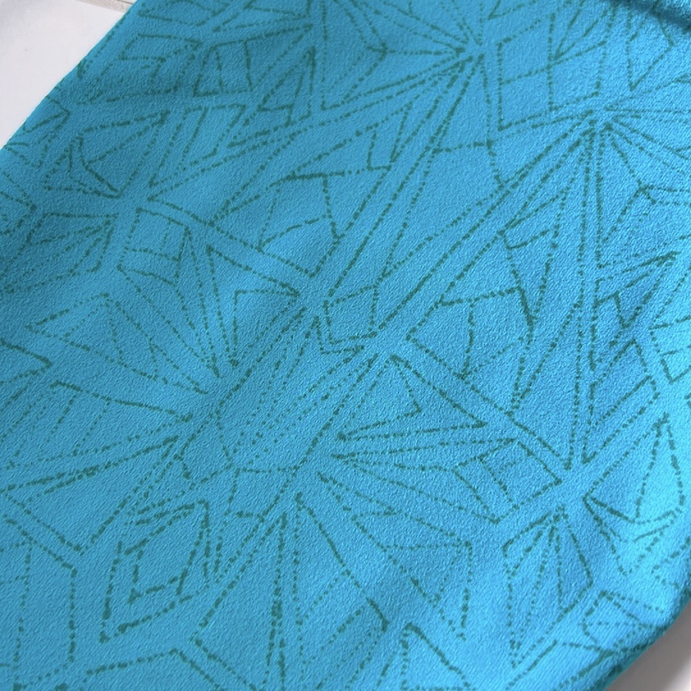 Zella Yoga Cropped Turquoise Abstract Print Leggings Women’s Small - Picture 7 of 11